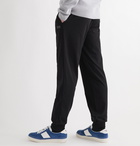 HUGO BOSS - Tapered Stretch-Cotton Jersey Sweatpants - Black