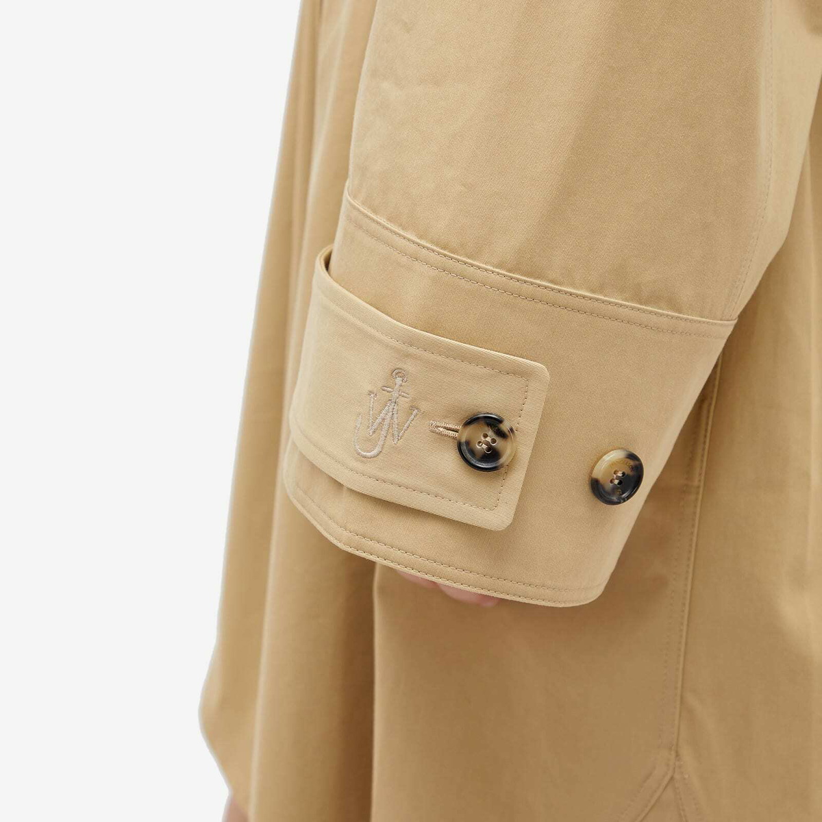 JW Anderson Women's Double Wrap Trench Coat Dress in Flax JW