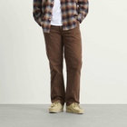 Dubbleware Men's Herringbone Fatigue Pants in Brown
