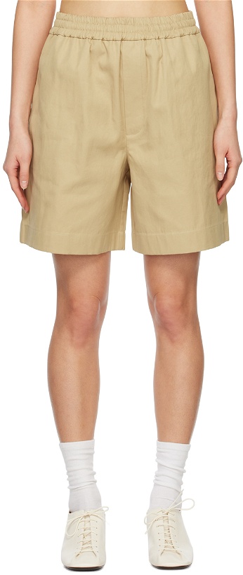 Photo: Arch The Beige Half Band Shorts