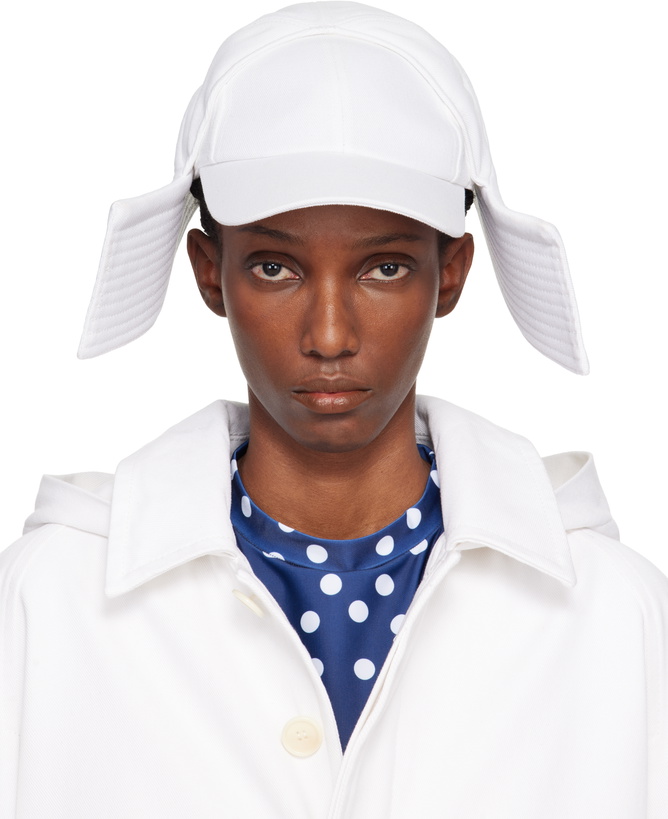 Photo: Jean Paul Gaultier White 'The Sailor Bucket' Cap