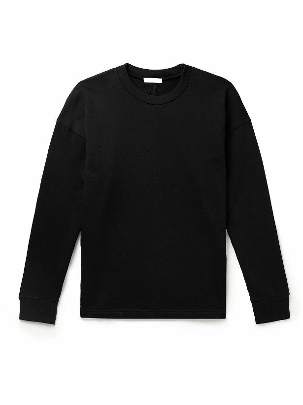 Photo: The Row - Ezan Cotton-Jersey Sweatshirt - Black