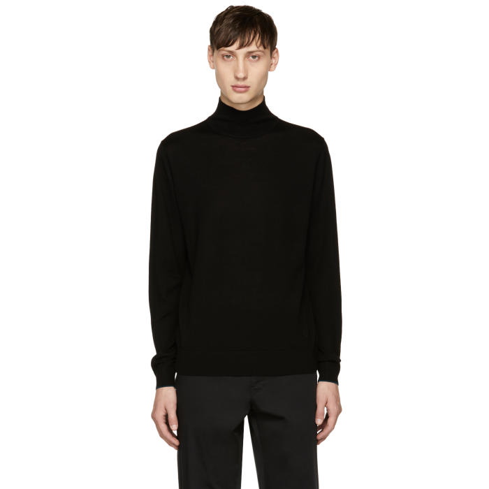 Photo: PS by Paul Smith Black Wool Turtleneck 