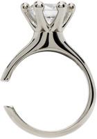 D'heygere Silver Solitaire Ear Cuff