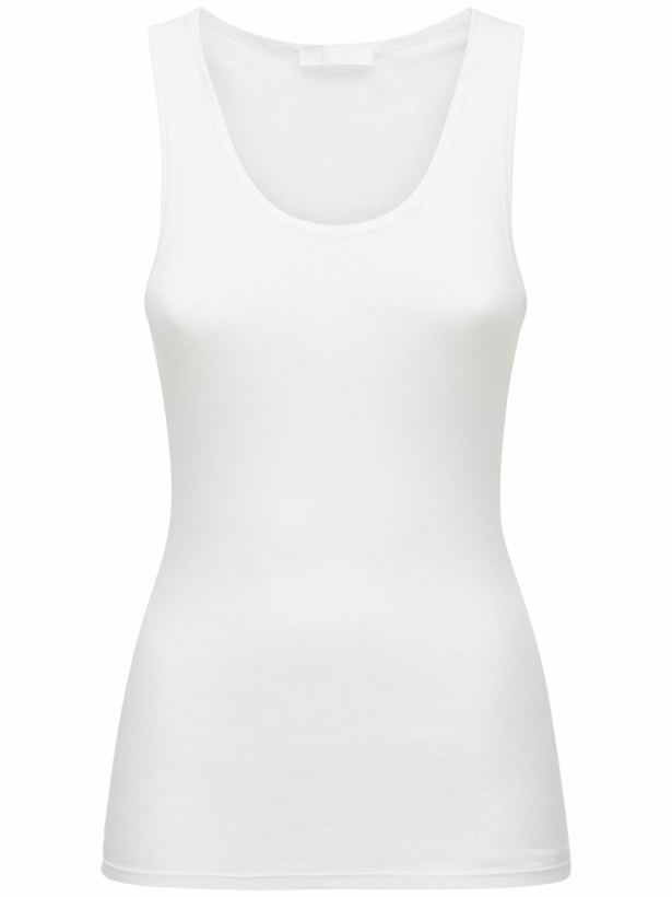 Photo: WARDROBE.NYC - Ribbed Cotton Jersey Tank Top