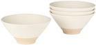 Lineage Ceramics White Ramen Bowl, 4 pcs