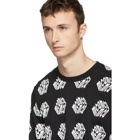 McQ Alexander McQueen Black Long Sleeve McQ Cube T-Shirt
