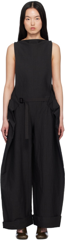 Photo: ISSEY MIYAKE Black Fold To Form Jumpsuit