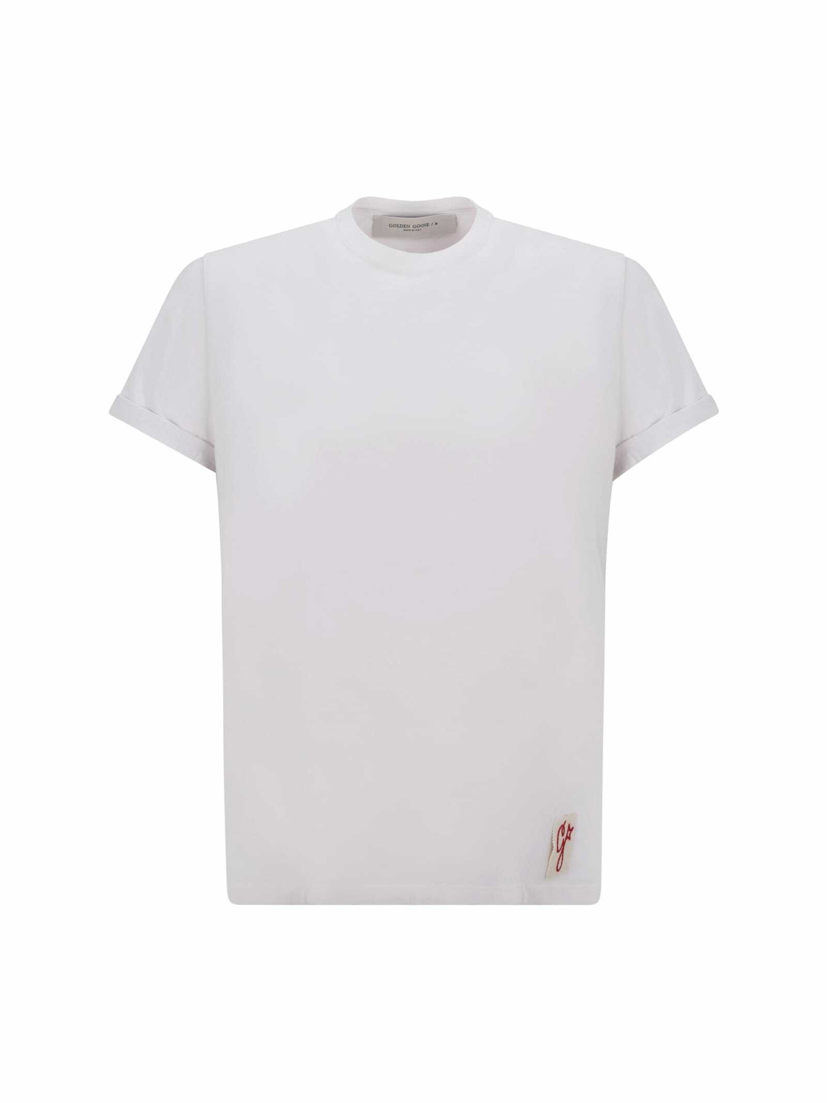 【関税&送料込】Golden  Deluxe Brand Chalk Cotton T-Shi Golden Goose White Ryo T-Shirt Golden Goose Deluxe Brand
