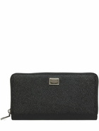 DOLCE & GABBANA - Dauphine Leather Zip Around Wallet