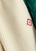 Casablanca Logo Wide-leg Wool-blend Trousers Green