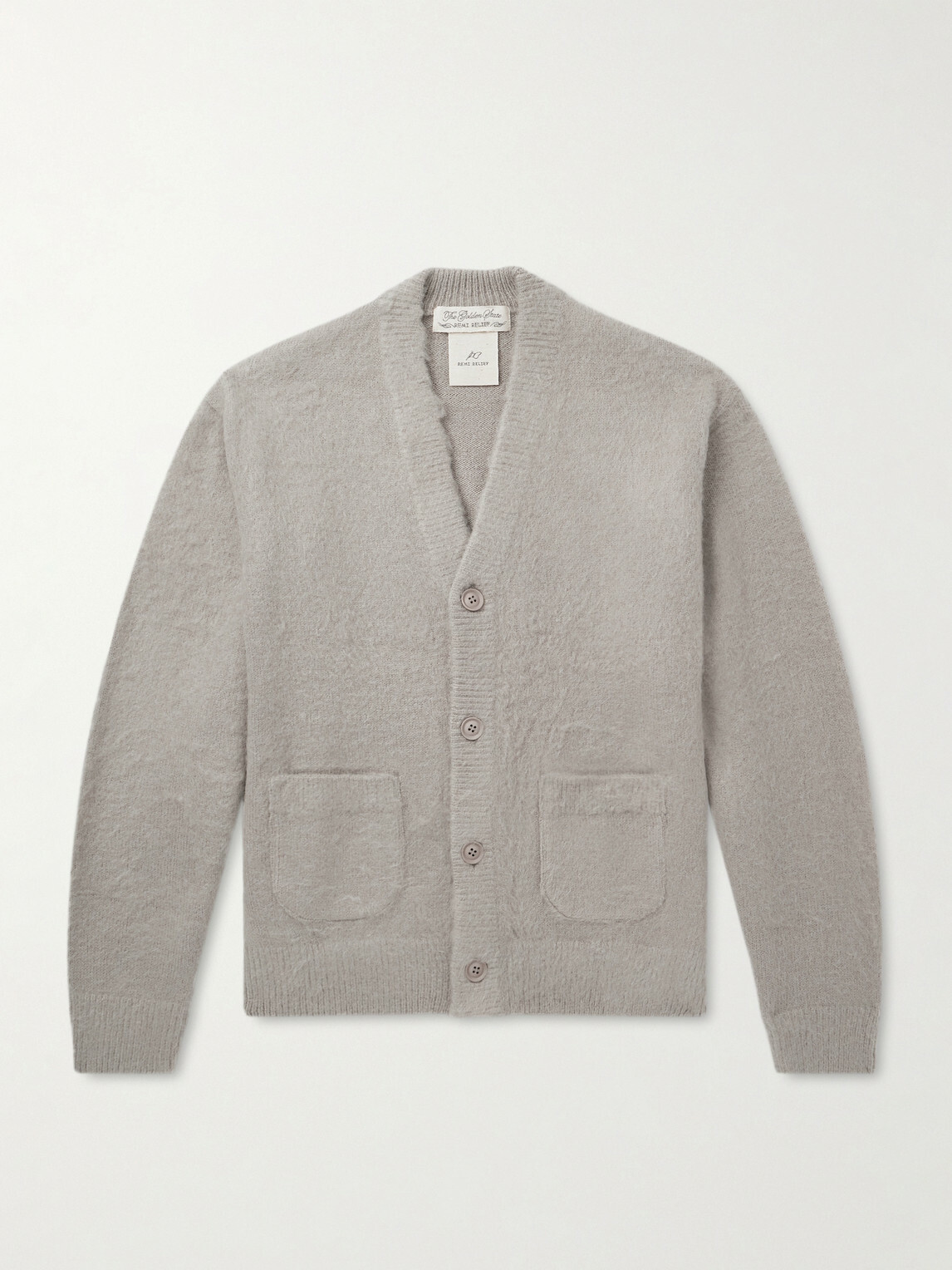 Remi Relief - Brushed-Knit Cardigan - Gray