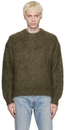 John Elliott Khaki Brushed Sweater