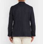 Rubinacci - Navy Double-Breasted Unstructured Wool and Cashmere-Blend Blazer - Men - Navy