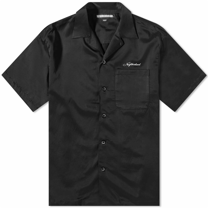 Photo: Neighborhood Men's Signature Hawaiian Shirt in Black