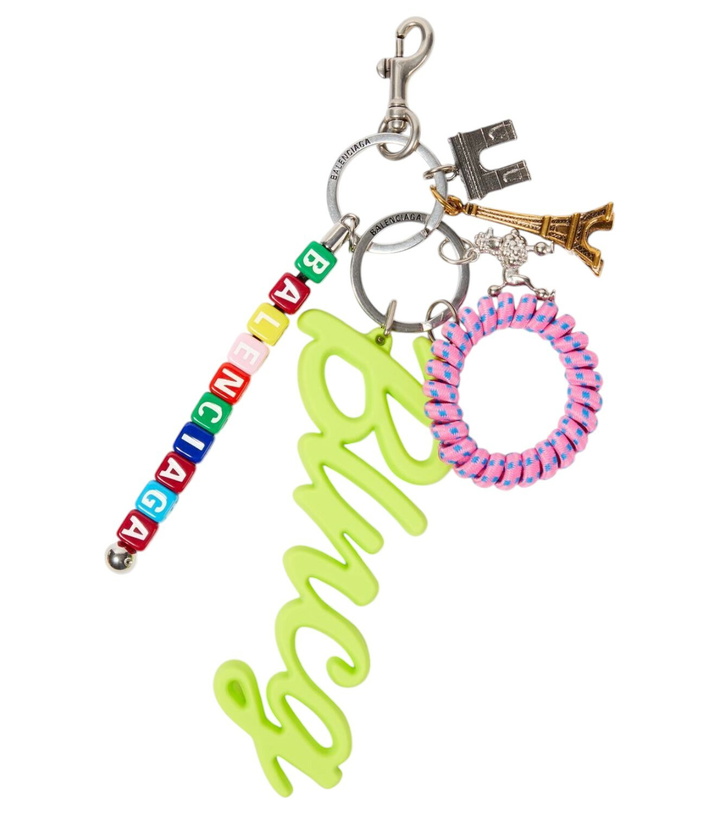 Photo: Balenciaga Logo embellished keychain