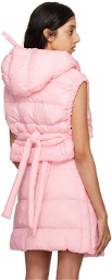 Ottolinger Pink Hooded Puffer Vest