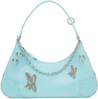 Andersson Bell Blue Butterfly AB Logo Chain Bag