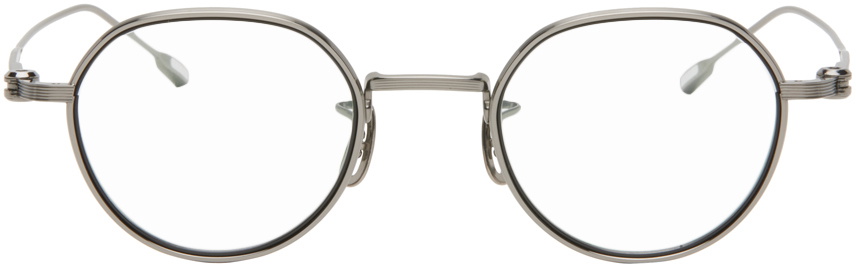 YUICHI TOYAMA. Gunmetal 'The Angel' Glasses