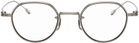 YUICHI TOYAMA. Gunmetal 'The Angel' Glasses