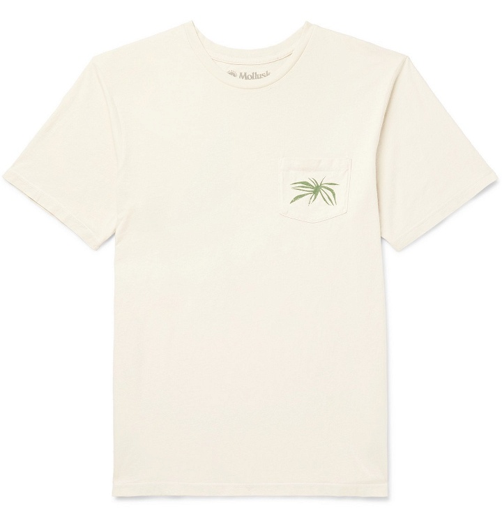 Photo: Mollusk - Printed Cotton-Jersey T-Shirt - Neutrals