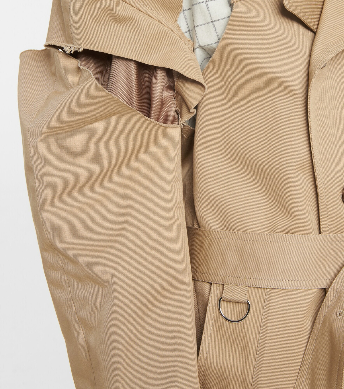 Maison Margiela ⑩ テーラード コットン 伸縮 ベージュ 44 Maison Margiela - Deconstructed cotton trench coat Maison
