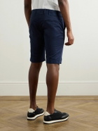 Kiton - Straight-Leg Stretch-Cotton Shorts - Blue