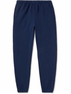 Les Tien - Tapered Garment-Dyed Cotton-Jersey Sweatpants - Blue