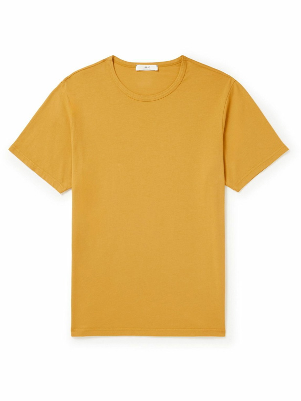 Photo: Mr P. - Garment-Dyed Cotton-Jersey T-Shirt - Gold