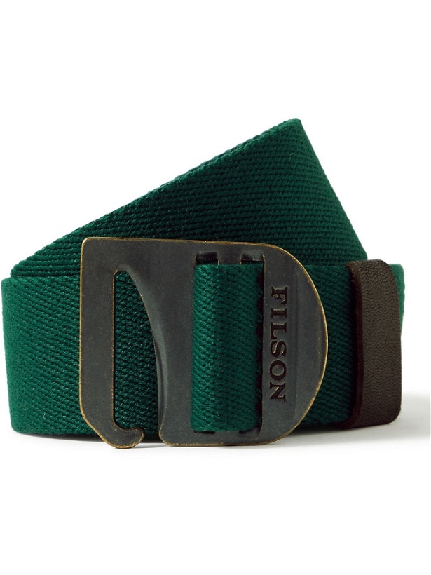 Photo: FILSON - Togiak 4cm Leather-Trimmed Webbing Belt