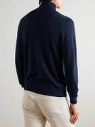 Canali - Wool Rollneck Sweater - Blue
