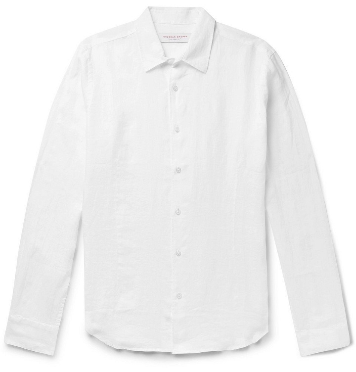 Photo: Orlebar Brown - Morton Linen Shirt - Men - White