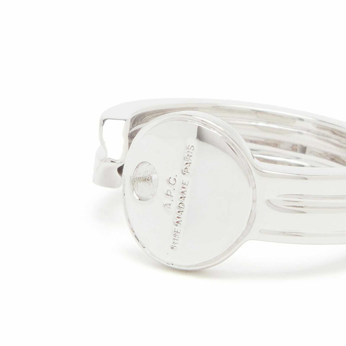 Pec Key Rings A.P.C. Men's Twisted Key Ring in Silver A.P.C.