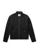 Jil Sander - Cotton-Blend Jersey Zip-Up Sweatshirt - Black