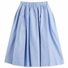 Marni Women's Poplin Midi Skirt in Blue China