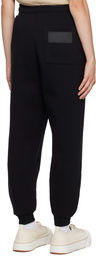 AMI Paris Black Heavyweight Lounge Pants