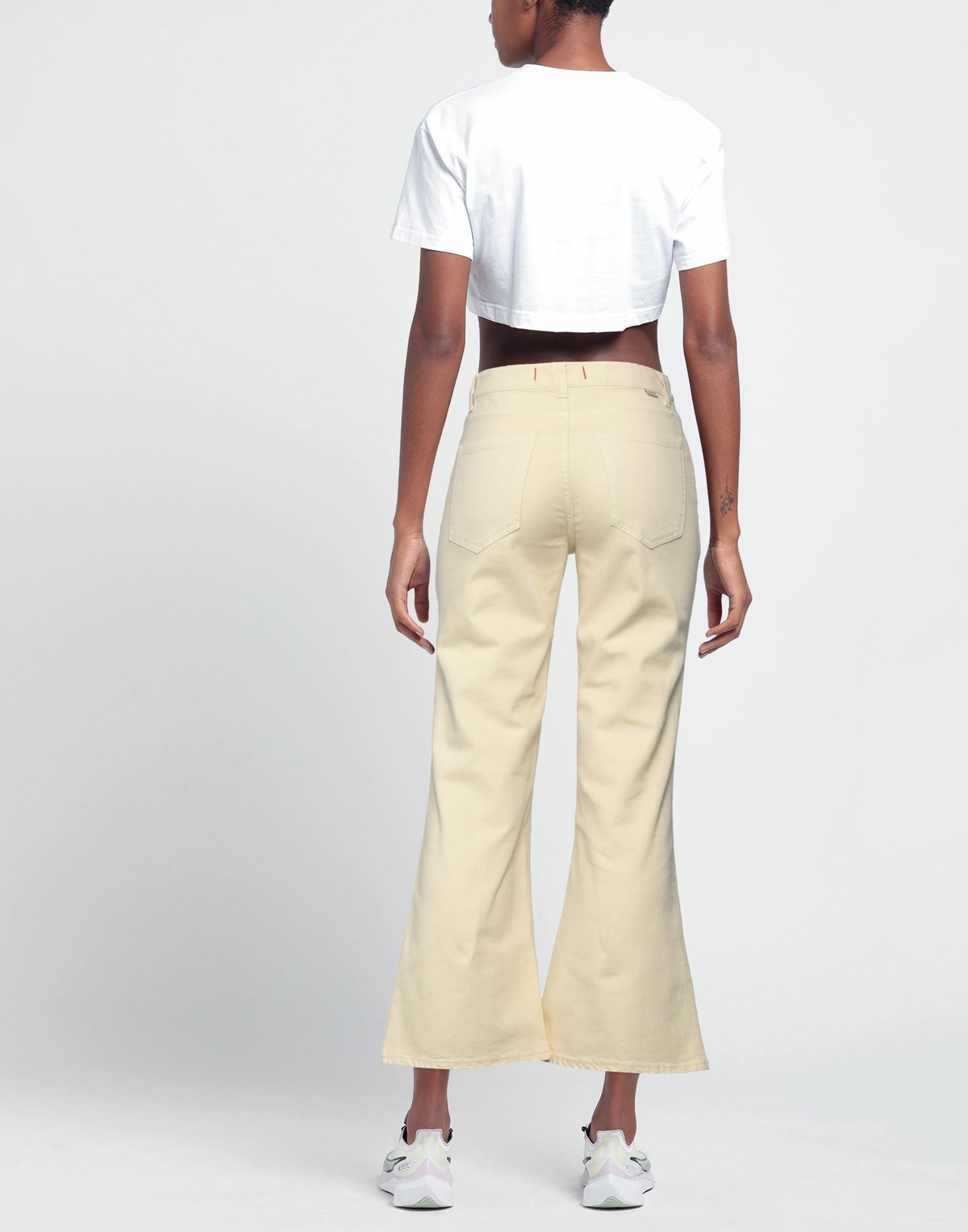 Jucca Womens Jeans Pastel in Yellow
