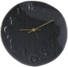 Workaday Handmade SSENSE Exclusive Black Embossed Clock