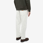 Service Works Men's Classic Canvas Chef Pant in Off-White