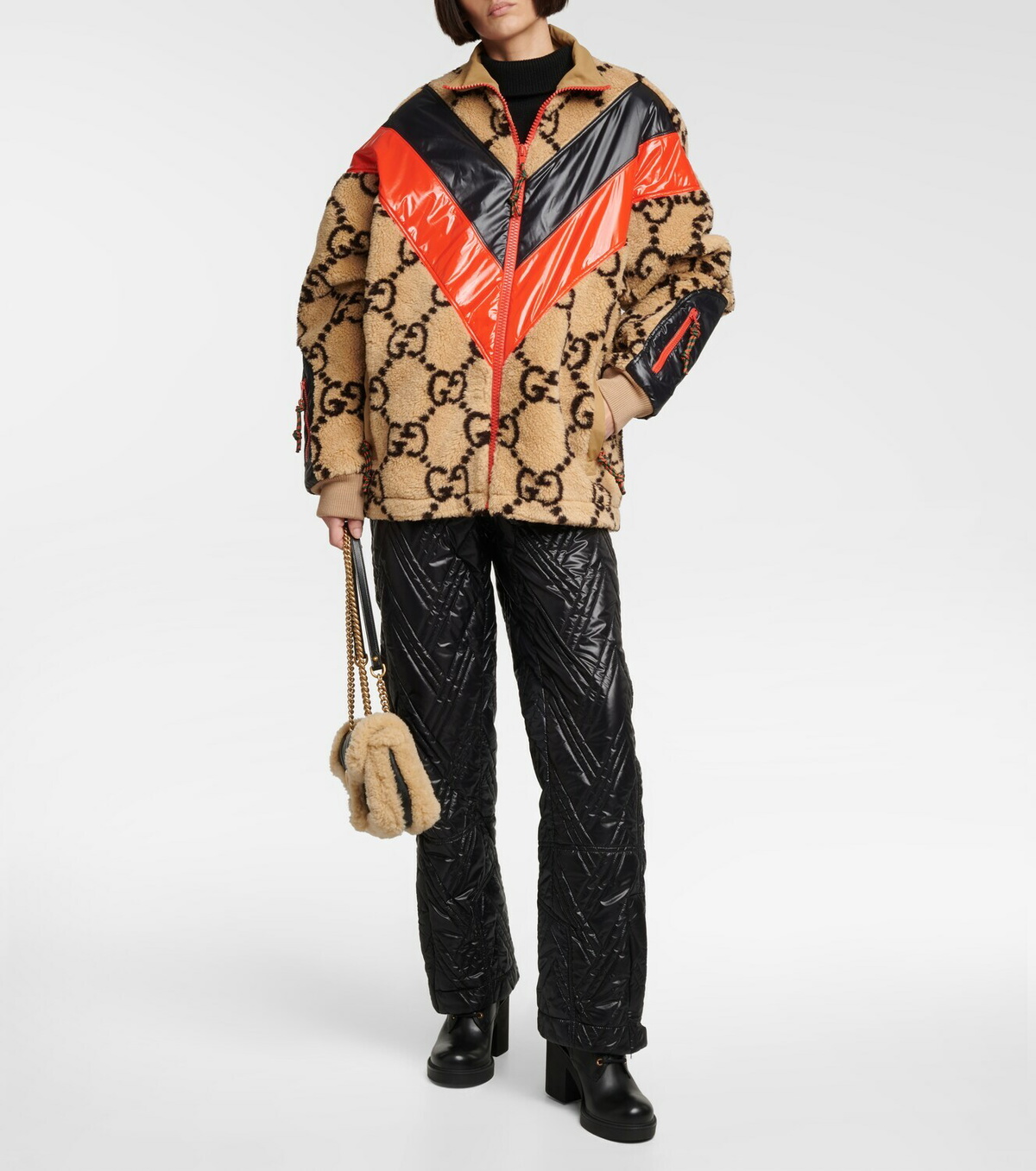 【関税&送料込】Gucci Two-Tone Wool Blend Padded Jacket 808884_ZAQW0_2292_001_100_0000