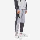 Alexander McQueen Men's Patchwork Sweat Pant in Grey/Charcoal/Black