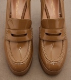 Gianvito Rossi Jenna leather loafer pumps