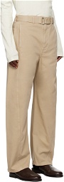 LEMAIRE SSENSE Exclusive Beige Twisted Belted Jeans