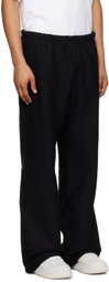 Alexander Wang Black Oversized Embroidered Logo Sweatpants