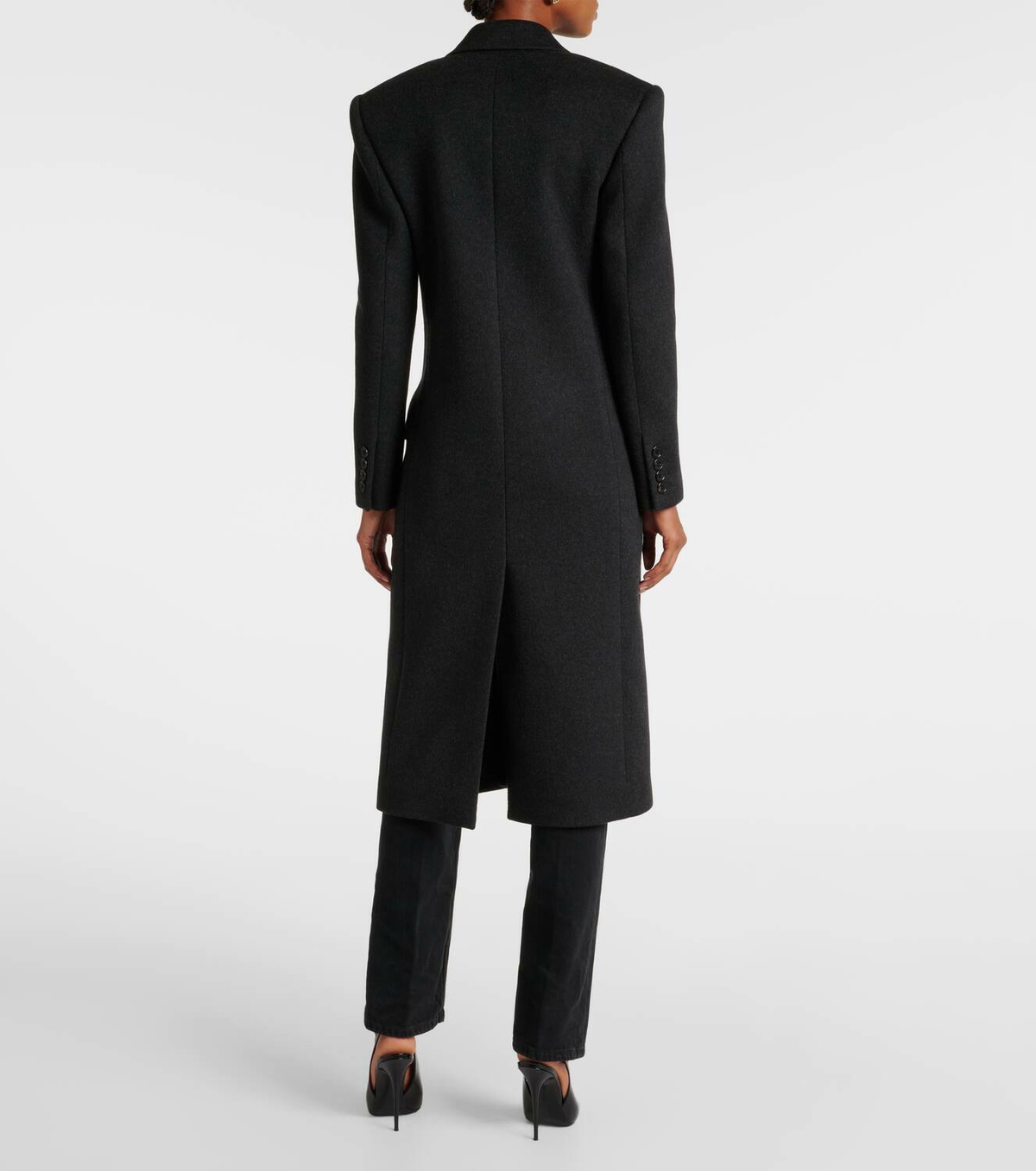 Saint Laurent Cashmere and wool felt coat Saint Laurent