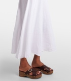 Polo Ralph Lauren Crocheted linen midi dress