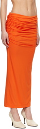 Entire Studios Orange Surge Maxi Skirt