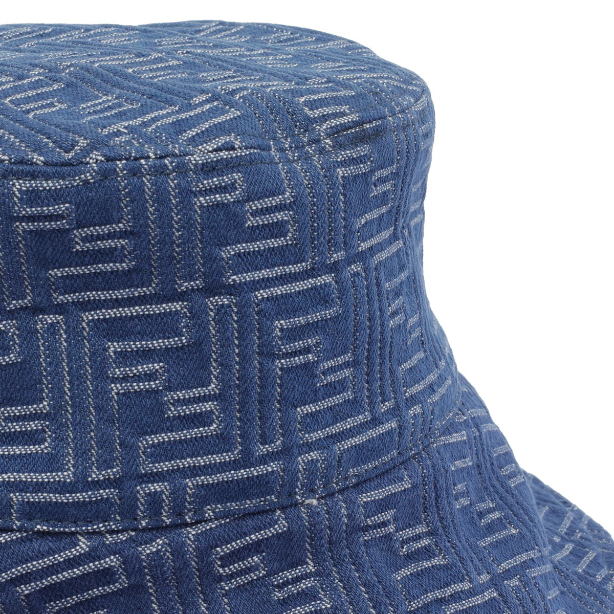 FENDI FF logo denim bucket hat M Fendi Bucket Hat | FENDI | elysewalker main image 3