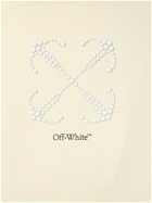 OFF-WHITE Embellished Cotton Crop T-shirt