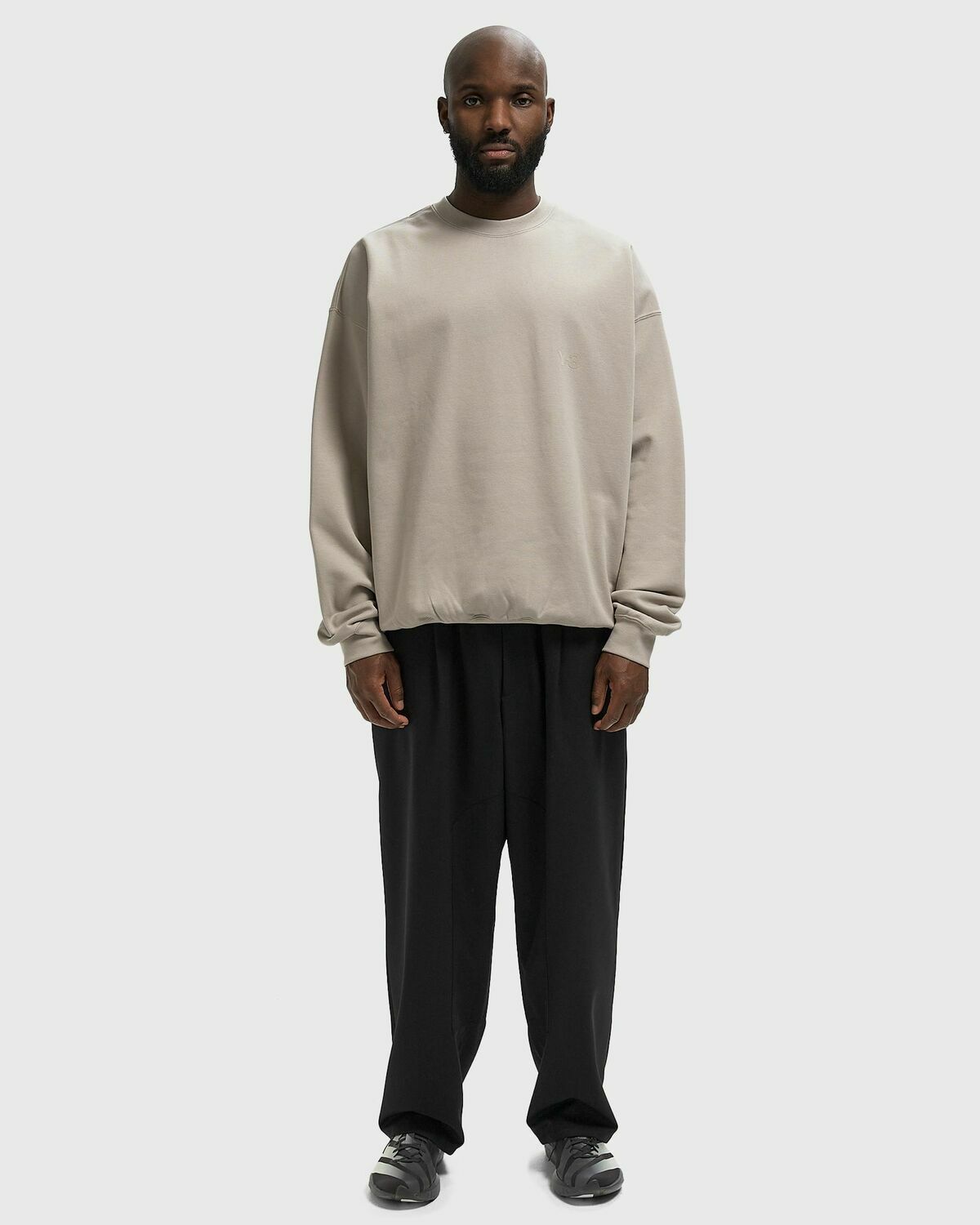 Y-3 FL CREW SWEAT Brown Mens Sweatshirt